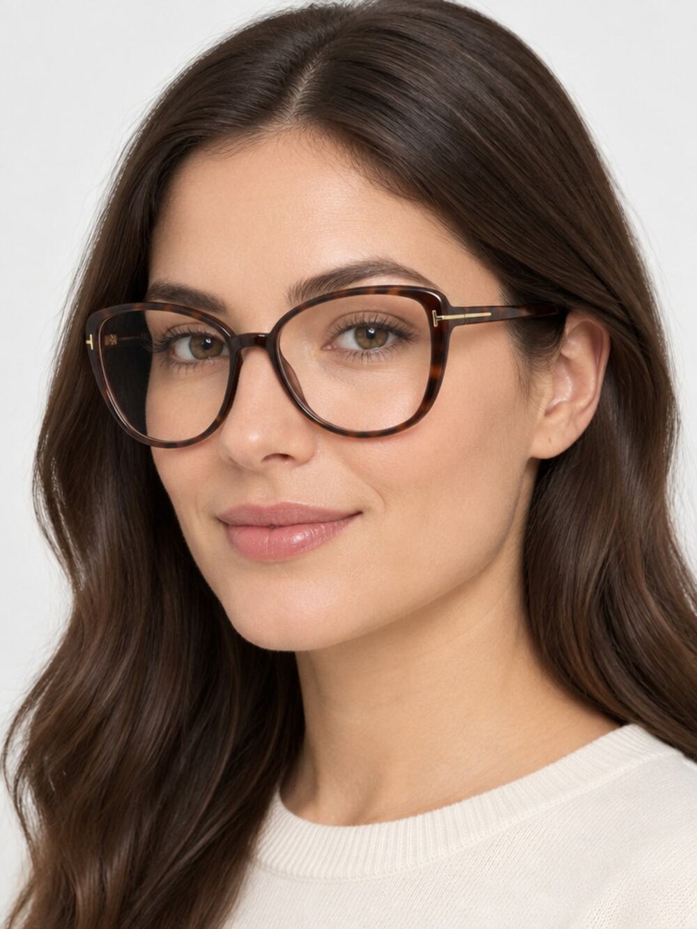 NEW Tom Ford FT5907-B 052 Dark Havana Sunglasses Authentic